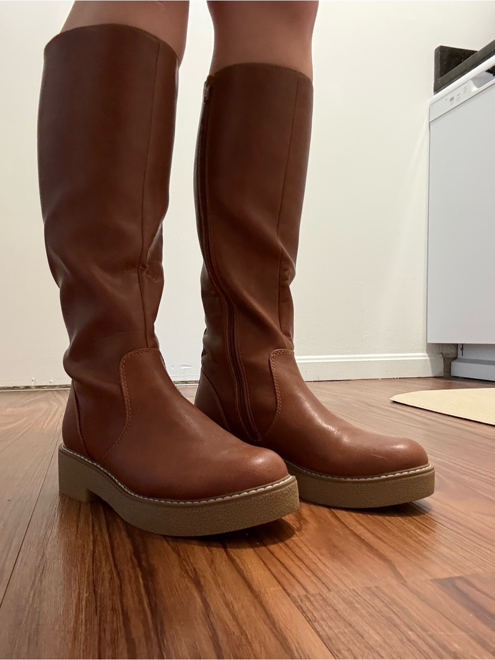 Target Brown Tall Platform Knee Boots